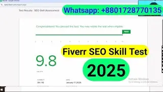 Fiverr SEO Skill Assessment Test Answers 2025