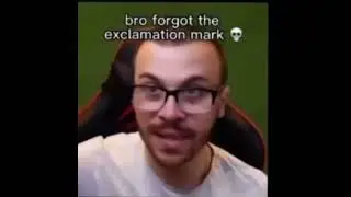 Bro forgot the exclamation mark 😂🤣😅😂😃😁😂🥲