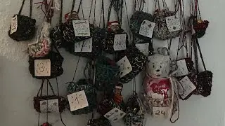 Einfacher Adventskalender gebastelt 