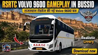 RSRTC VOLVO Bus Mod Gameplay in Bus Simulator Indonesia Gameplay Series-4