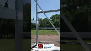 Temporary bracing on a COLD FORMED building #building #ColdFormedSteel #construction