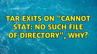 Unix & Linux: tar exits on 