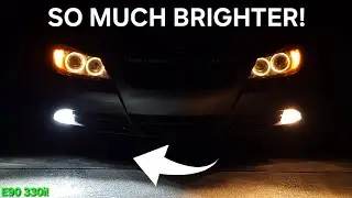 AUXITO LED FOGLIGHT BULBS INSTALL on my 2006 BMW E90 330i 6 Speed Manual!