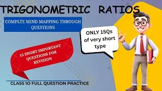 Trigonometric Ratios Complete Revision Through Questions II CLASS 10 II Chapter 8