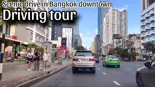 Bangkok Scenic Drive Through the City Center