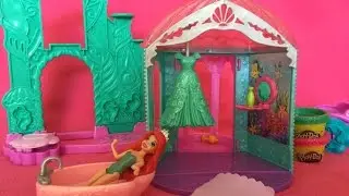 Disney Ariel's Flip and Switch Castle Toy and a little Play Doh