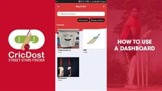 HOW TO USE A DASHBOARD IN CRICDOST APP