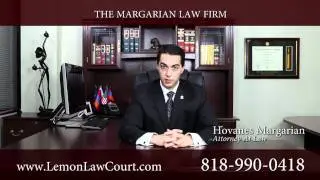 California Lemon Law Firm:  Introduction - Margarian Law