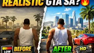 Realistic GTA SA Graphics Mod 2025 | Best Low-End PC Graphics Guide 🔥