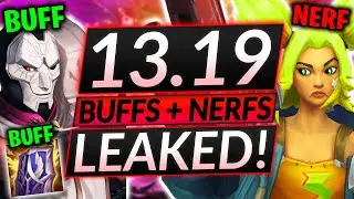 NEW PATCH 13.19 - CHAMPION BUFFS and NERFS - Jhin NOW OP?! - LoL Update Guide