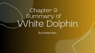 SUMMARY OF CHAPTER 9 | WHITE DOLPHIN | KHADIJA KHAN