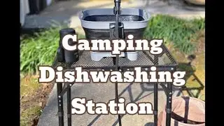 Camping Dishwashing Station. Simple and compact. 