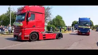 A happy Day of life 2023 der LKW Convoi kehrt zur&uuml;ck nach der Rundfahrt G&auml;nsehaut Feeling Uhrsleben