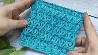 Lace Stitch Knit Pattern| Ajourmuster stricken| Punto traforato ai ferri | Punto calado a dos agujas