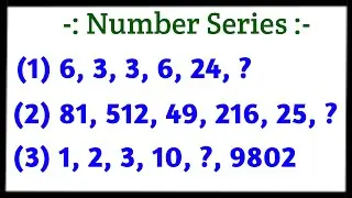 Number series, Pattern and Puzzles || Simple tricks