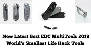 World Smallest Life Hacking Gadgets. Top 5 New Best EDC MultiTools 2019.