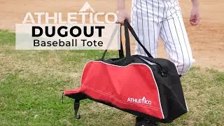 Athletico DUGOUT Baseball Tote for Baseball, T-Ball & Softball for Kids, Youth, and Adults