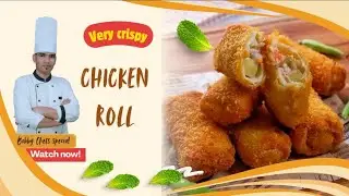 Chicken #crispy #roll #in #recipe #juicy# and #less #spicy #food