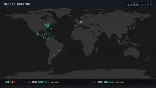 📈 Which Markets are Open Now? | 24/7 Global Stock Exchange Map 🟢