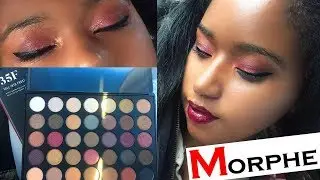 MORPHE 35F PALETTE REVIEW AND TUTORIAL ON DARK SKIN! | Ari Joli&eacute;