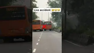 Khatrnak bus accident hota aaj😢🙏🏻 #a1carss #automobile #delhi #dtc