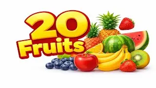 20 Fruits for Kids 🍎 Learn Fruit Names & ABC