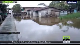 648 viviendas afectadas por el r&iacute;o Atrato en Murind&oacute; - Teleantioquia Noticias
