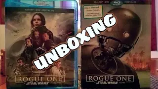 ROGUE ONE A STAR WARS STORY. WAL-MART EXCLUSIVE BLU-RAY UNBOXING