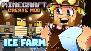 Как создать ледяную ферму в Minecraft (Mod Create Ice Farm) &mdash; 2000 льда в час