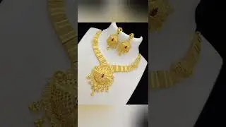 Gold Forming Exclusive design Necklace sets #shorts  #youtubeshorts