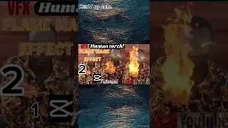 VFX human torch flame magic effect, how to edit human torch video, how to set your hand in flame,