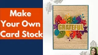 Make Your Own Colored Card Stock for Crafts! #shorts #cardmaking #cardmakingtutorial