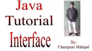 Learn Java Tutorial 25 Interface with Example