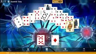 Microsoft Solitaire EVENT: Pyramid Adventure/Challenges 01 to 05 Solved/Apr 15,2020