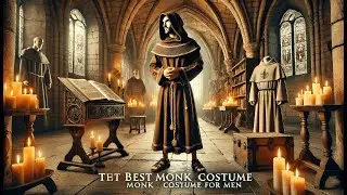 🏰 Coser Park Medieval Monk Robe Priest Robe Halloween Cosplay Costume Cloak | Best Monk Costume Men🏰