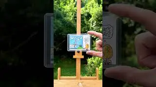 An Artist Puts His That&rsquo;s Art? 2024 + 2025 Artist Trading Card That is for Trade on His Easel No.53