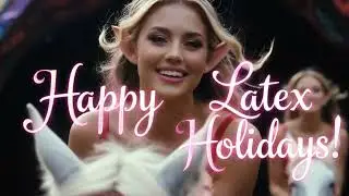 0154 Happy Latex Holiday PVC Elf Cosplay Women Models Ride Unicorns Dance Haul Christmas New Year