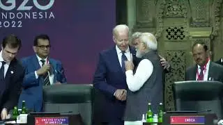 Modi with Biden live in G20 summit Bali #pm #harharmodi #indonesia #bali  #g20summit #biden #modi