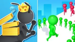 Tiny Run Vs Circle Run🍎😍🍎Walkthrough Max All Levels Gameplay URE531