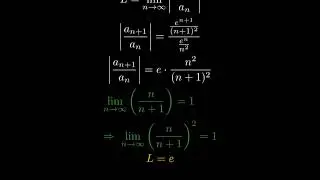 Проверьте ряд на сходимость или расхождение. &infin; en n2 n = 1 сходится или расходится