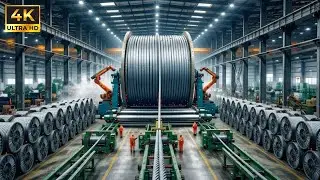 Inside the HEAVY-DUTY Steel Cable Factory &ndash; How Giant Wire Ropes Are Made (Full Process)
