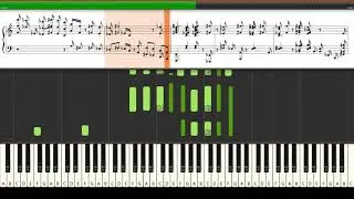 Brahms Opus 118 No 6, the Intermezzo in E flat minor Piano Tutorial Synthesia (Sheet Music + midi)