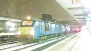 DB 67002 with 385046 and 385045 depart Ashford International