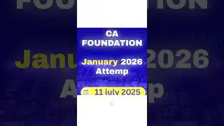 CA Foundation Subjects Under New Scheme | Jan 2026 Attempt | Batch from 11th July