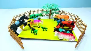 Cow Giraffe Elephant Tiger Panda Rhinoceros Animal | Toys Asmr