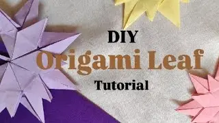 DIY Origami Leaf Tutorial 😱/ 3D leaf tutorial #video #diy #origamicraft #3dcraft @Saher_NidaCraft