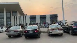 Outside of Babatunde Raji  Fashola Train Station in Agege, Lagos Nigeria. Time: 6:20pm. 