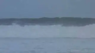 NJ Waves: August 22nd, 2009 EVENING RAW FOOTAGE (Hurricane Bill Day I)