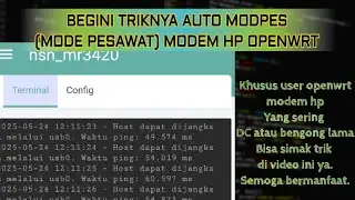 CARA AUTO MODPES MODE PESAWAT OPENWRT MODEM HP