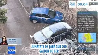 Ger peste România. Sâmbătă dimineața termometrele au coborât până la -21°C în depresiuni